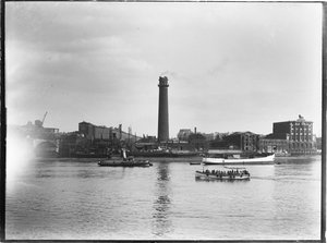 Schrotkugelturm und Bleiarbeiten, Belvedere Road, Lambeth, Greater London Authority, 1936 von Charles William Prickett