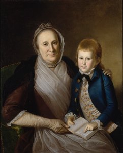 Mrs. James Smith und Enkel, 1776 von Charles Willson Peale