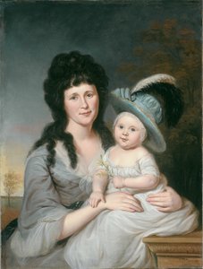 Mrs. John Nicholson Hannah Duncan und John Nicholson, Jr. von Charles Willson Peale