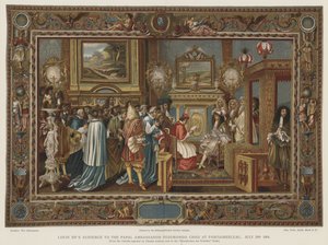 Audienz von Ludwig XIV. beim päpstlichen Gesandten Sigismondo Chigi in Fontainebleau, 29. Juli 1664 von Charles after Le Brun