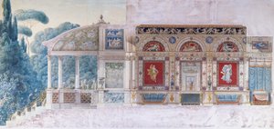 Entwurf für ein Hotel Particulier auf den Champs Elysees für Hortense de Beauharnais (1783-1837), Königin von Holland