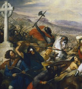 Karl Martell in der Schlacht von Tours (Detail)