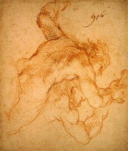 Studie von Engeln von Charles de la Fosse