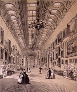 Die Gemäldegalerie im Buckingham Palace, ca. 1880