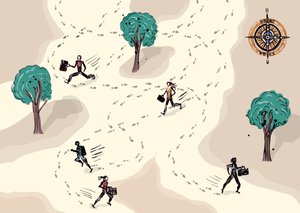 Lauf zur Arbeit, 2013 von Charlotte Orr