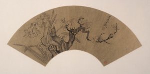 Pflaumenblüten und Narzissen von Chen Hongshou