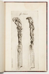 Entwurf für zwei Messergriffe von Cherubino Alberti