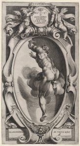 Ein gesegneter Geist von Cherubino Alberti after Michelangelo