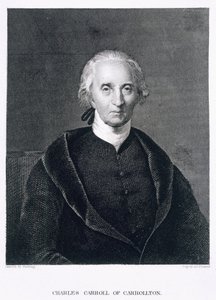 Charles Carroll von Carrollton, graviert von Asher Brown Durand (1796-1886) von Chester Harding
