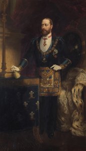Albert Edward, Prinz von Wales als Großmeister, 1885 von Chevalier Louis William Desanges