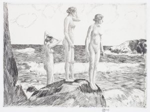 Tiefseebader von Childe Frederick Hassam