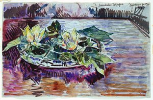 Tulpen in einer Schale von Childe Frederick Hassam