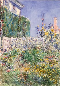 Thaxters Garten von Childe Hassam