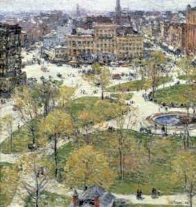 Union Square im Frühling, 1896 von Childe Hassam