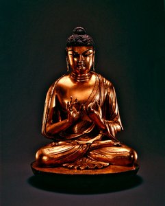 Buddha Vairocana (Dari), Tang-Dynastie (618-907), frühes 8. Jahrhundert von Chinese School