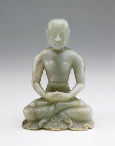 Schnitzerei des Shakyamuni Buddha als Asket, 17.-18. Jahrhundert