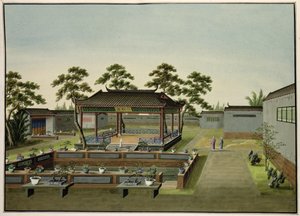 Gartenszene, ca. 1820-40 von Chinese School