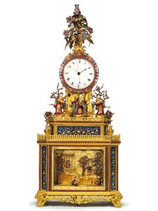 Kaiserliche Schlag-, Musik- und Automatenuhr "Daoist Immortal", Guangzhou Werkstätten, Qianlong-Periode, 1736-95
