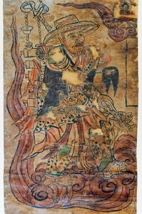 Pilgermönch, Miniatur, Dunhuang, chinesische Zivilisation, 9. Jahrhundert von Chinese School