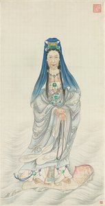 Porträt der Kaiserinwitwe Cixi als Guanyin von Chinese School