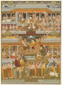 Liebende und Geliebte: Eine Zusammenstellung von Szenen aus der persischen, urdu und sanskrit Literatur von Chitarman II