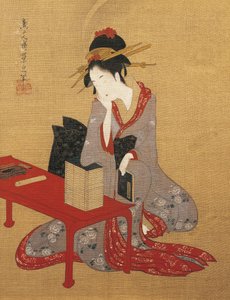 Träumende Oiran (hochrangige Prostituierte)