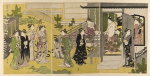 Fuji no uraba, aus der Serie "Eine modische Parodie der Geschichte von Genji (Furyu yatsushi Genji)" von Chobunsai Eishi