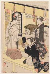Hana no En, aus Acht Ansichten des verkleideten Genji, ca. 1790