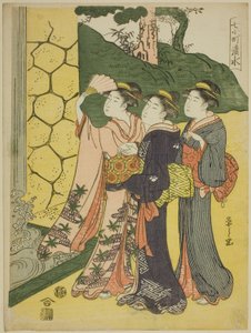 Kiyomizu, aus der Serie "Sieben Komachi" von Chobunsai Eishi