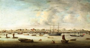 Chinesische Fischerboote, Shanghai, ca. 1857 von Chow Qua