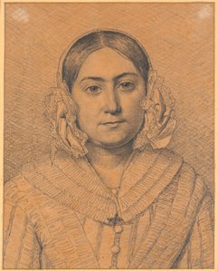 Porträt von Antoinette Christiane Købke von Christen Købke