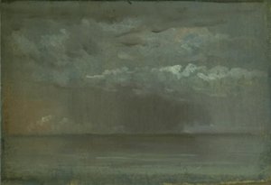 Studie von Wolken über dem Meer