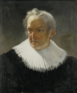 Ein alter Mann in Kleidung des 17. Jahrhunderts von Christiaan Julius Lodewijk Portman