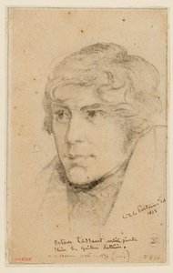 Porträt von Octave Tassaert von Christiaan Julius Lodewijk Portman