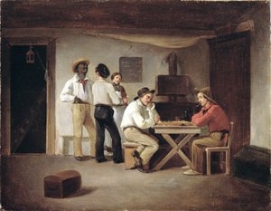 Matrosen spielen ein Brettspiel in einer Taverne von Christian Andreas Schleisner