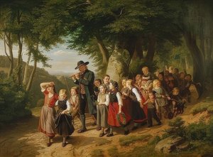Heimkehr vom Schulfest