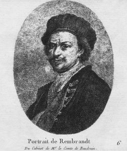Porträt von Rembrandt - Aus dem Kabinett von Herrn Graf de Baudouin, ca. 1770