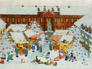 Weihnachtsmarkt (Altstadt, Universität Erlangen)