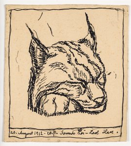 "Schlafender Luchs" von Christian Kongstad Petersen
