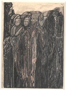 Drei Figuren in einem Garten von Christian Kongstad Petersen