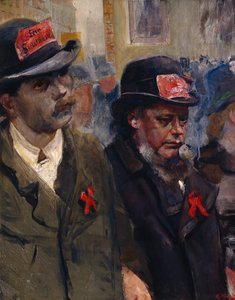 Eine sozialistische Prozession von Christian Krohg