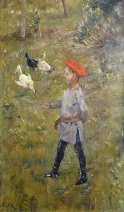 Per mit den Hühnern, Hvitsten von Christian Krohg
