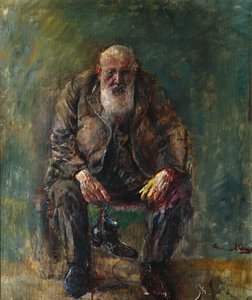 Selbstporträt mit Stiefeln, ca. 1920 von Christian Krohg