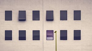 Modernes Fensterraster
