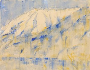 Berg im Schnee bei Lugano