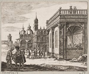 Illustration zu Adam Olearius, „Persianischer Rosenthal von einem Sinnreichen Poeten Schich Saadi […]“, Schleswig 1660 von Christian Rothgiesser
