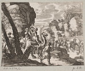 Illustration zu Adam Olearius, „Persianischer Rosenthal von einem Sinnreichen Poeten Schich Saadi […]“, Schleswig 1660