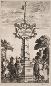 Titelblatt zu Johann Albrecht Mandelslo, „Morgenländische Reisebeschreibung […], Schleswig 1668 von Christian Rothgiesser