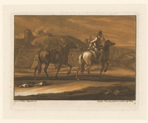 Reiter führt ein Pferd von Christian Rugendas