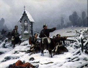 Wintergefecht bei einem Schrein, 1846